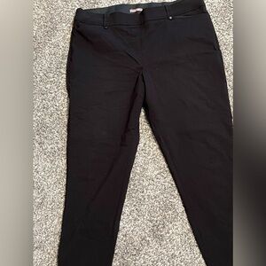 Women’s black stretchy pull on straight leg pants Maurice’s size XL long